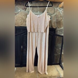 Victoria's Secret Shimmering Gold Jumpsuit